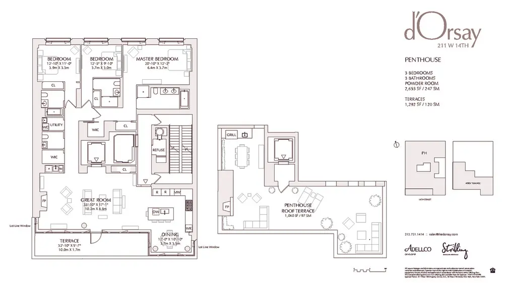 NYC Building Floor Plans Mapping NYC  s Penthouses Inside Look at the Most 